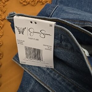 Jessica Simpson Women's Blue Daisy Flare Jeans